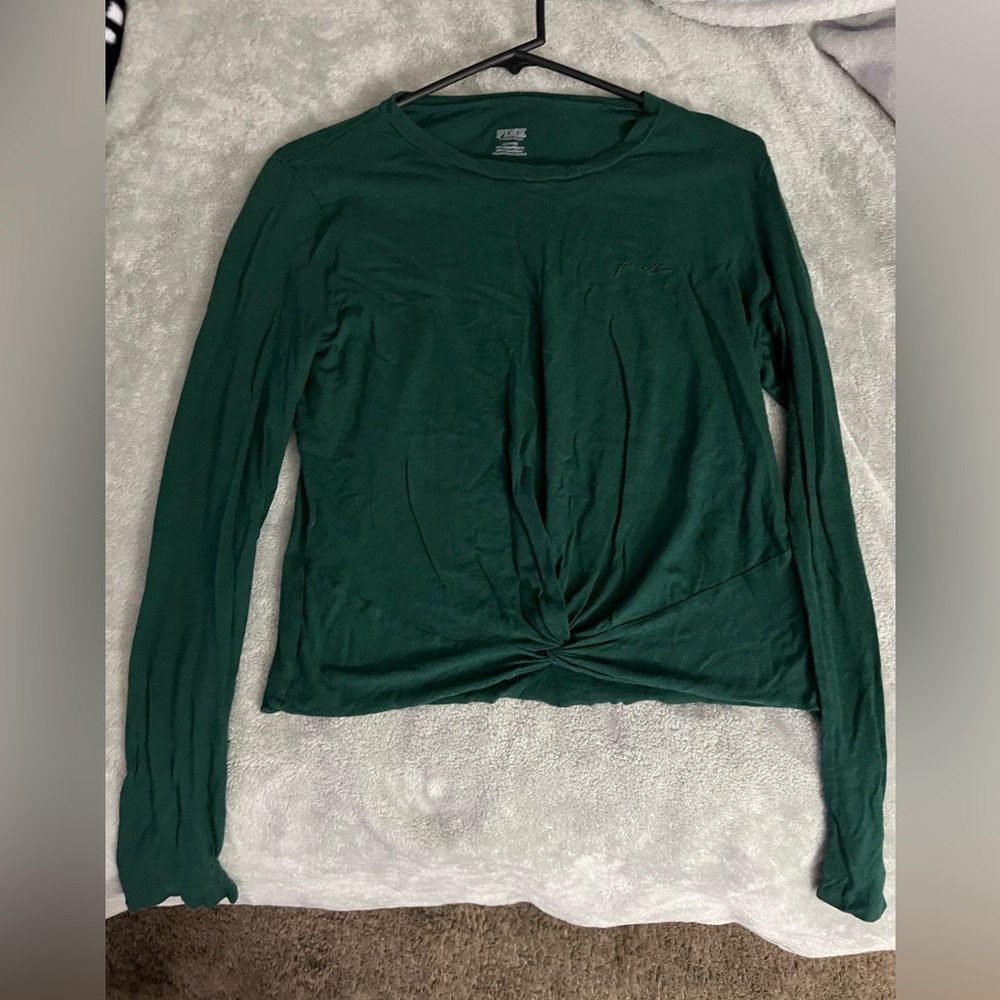 PINK Victoria’s Secret Cropped Long Sleeve Top